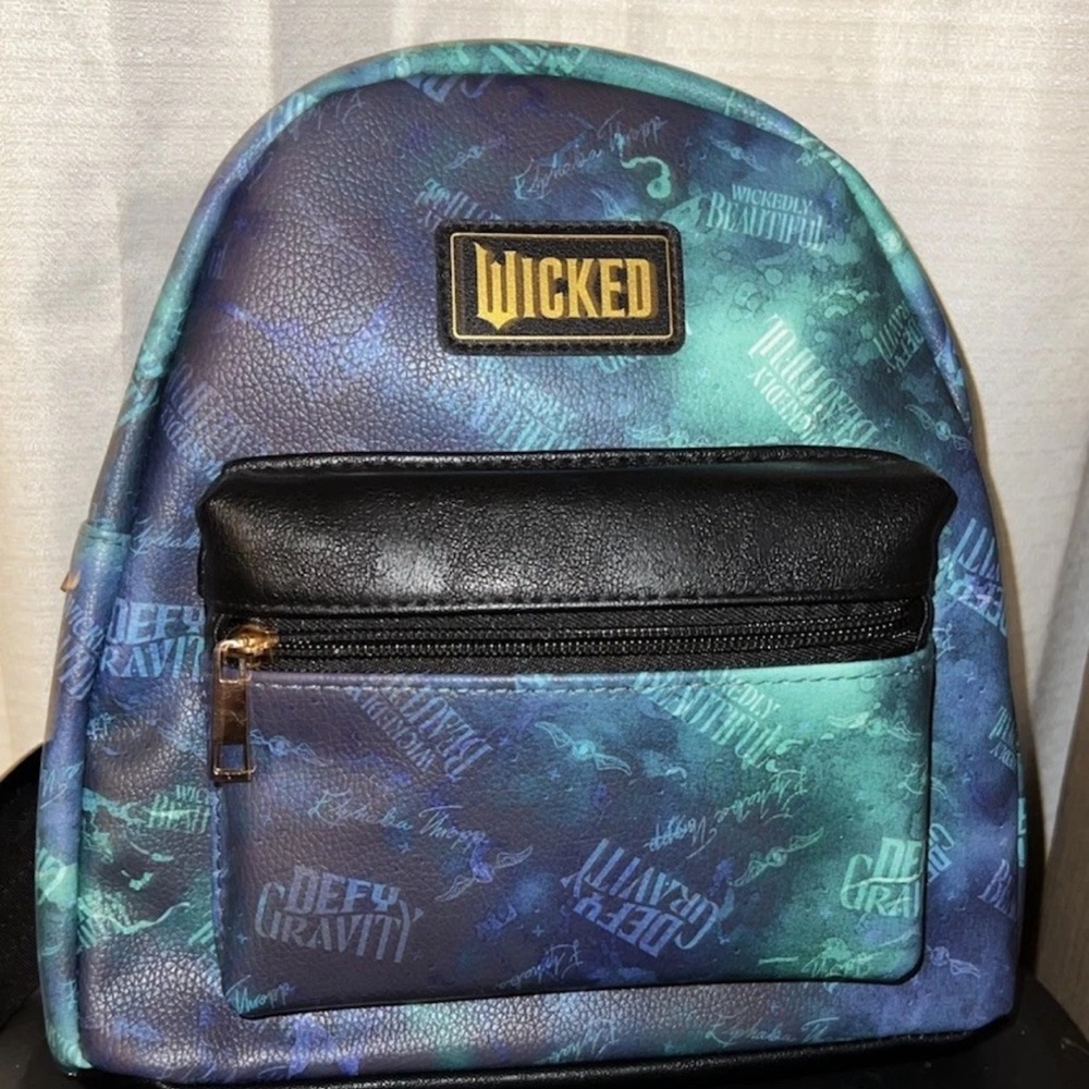 Bioworld Wicked Ombré Mini Backpack - Blue and Black